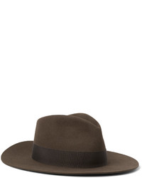 Мужская коричневая шляпа от Saint Laurent