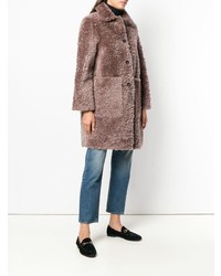 Коричневая шуба от Desa Collection