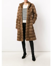 Коричневая шуба от Liska
