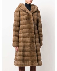 Коричневая шуба от Liska