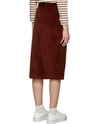 Коричневая юбка от A.P.C.