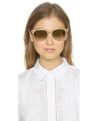 Женские коричнево-золотые солнцезащитные очки от Oliver Peoples
