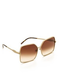 Женские коричнево-золотые солнцезащитные очки от Wildfox Couture