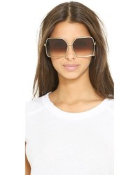 Женские коричнево-золотые солнцезащитные очки от Wildfox Couture