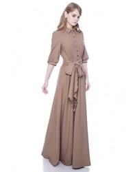 Коричневое вечернее платье от Marichuell