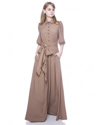 Коричневое вечернее платье от Marichuell