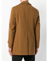 Коричневое длинное пальто от Tagliatore