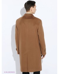 Коричневое длинное пальто от Estrade