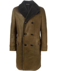 Коричневое длинное пальто от Lanvin