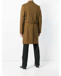 Коричневое длинное пальто от Paltò