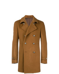 Коричневое длинное пальто от Tagliatore