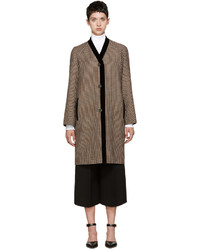 Женское коричневое пальто в клетку от Rosetta Getty