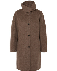 Женское коричневое пальто в клетку от Vanessa Bruno