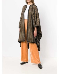 Коричневое пальто-накидка от Forte Forte