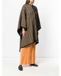 Коричневое пальто-накидка от Forte Forte