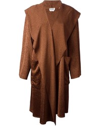 Женское коричневое пальто от Alaia