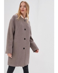 Женское коричневое пальто от Alix Story