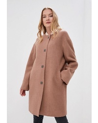 Женское коричневое пальто от Alix Story