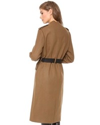 Женское коричневое пальто от Dagmar