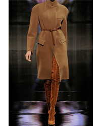 Женское коричневое пальто от Donna Karan