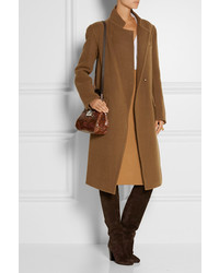 Женское коричневое пальто от Donna Karan