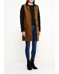 Женское коричневое пальто от Brave Soul