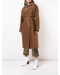 Женское коричневое пальто от Rochas