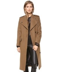 Женское коричневое пальто от Dagmar