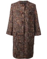 Женское коричневое пальто от Dolce & Gabbana