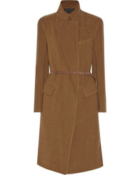 Женское коричневое пальто от Donna Karan
