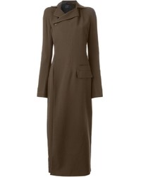 Женское коричневое пальто от Haider Ackermann