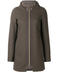 Женское коричневое пальто от Herno