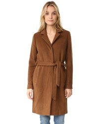 Женское коричневое пальто от Just Female