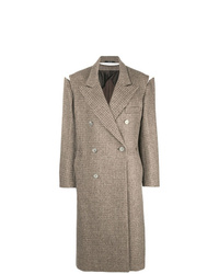 Женское коричневое пальто от Maison Margiela