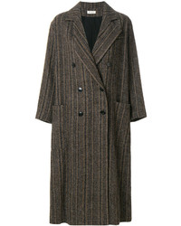 Женское коричневое пальто от Masscob