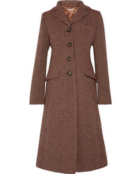 Женское коричневое пальто от Miu Miu
