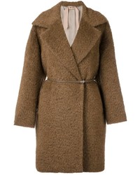 Женское коричневое пальто от No.21