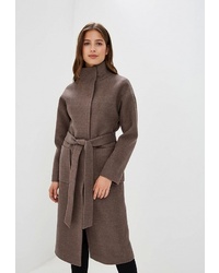 Женское коричневое пальто от Ovelli