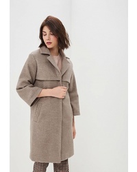 Женское коричневое пальто от Rosso Style