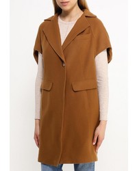 Женское коричневое пальто от Steven-K