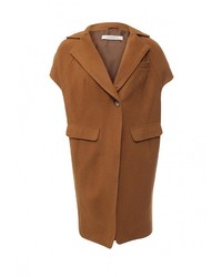 Женское коричневое пальто от Steven-K