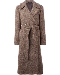 Женское коричневое пальто от Tagliatore
