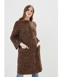 Женское коричневое пальто от Tantino