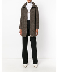 Женское коричневое пальто от Herno