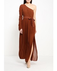Коричневое платье-макси от Paccio
