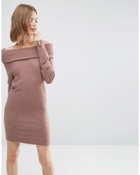 Коричневое платье-свитер от Asos