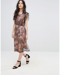 Коричневое платье от Vila