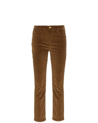 Женские коричневые бархатные джинсы от Frame Denim