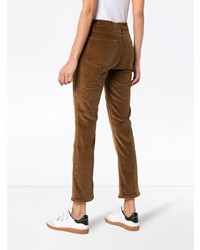 Женские коричневые бархатные джинсы от Frame Denim