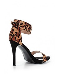 Коричневые босоножки на каблуке от Ideal